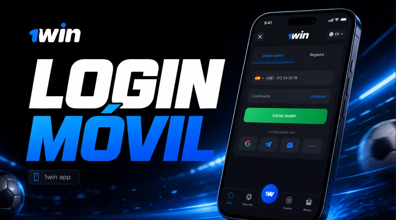 Inicio de sesión móvil mediante 1win app login