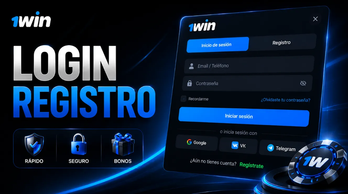 Registro, acceso y 1win login para nuevos usuarios