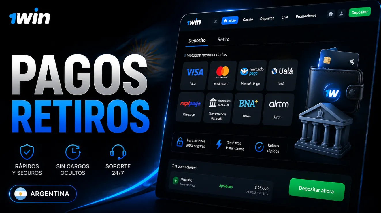 Depósitos y retiros con 1win métodos de pago